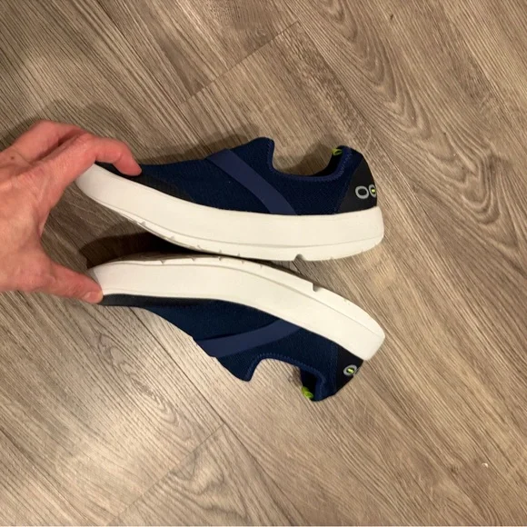 OOFOS Oomg Low Mesh White / Navy US Women’s 10 - Picture 6 of 8